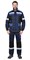 Костюм мужской летний «СИРИУС-ПОЛИНОМ» куртка и брюки, синий с черным и васильковым, СОП - фото 62231