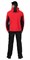 Куртка флисовая "СИРИУС-ТЕХНО" (флис дублированный) красная с черным - фото 62299