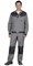 Костюм "Вест-Ворк" куртка кор., п/к, ср.серый с т.серым - фото 62316