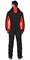 Куртка флисовая "СИРИУС-ТЕХНО" (флис дублированный) черная с красным - фото 62338