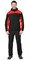 Куртка флисовая "СИРИУС-ТЕХНО" (флис дублированный) черная с красным - фото 62339