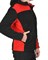 Куртка флисовая "СИРИУС-ТЕХНО" (флис дублированный) черная с красным - фото 62342