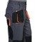 Костюм "СИРИУС-МАНХЕТТЕН" куртка дл., брюки т.серый с оранж. и черным тк. стрейч пл. 250 г/кв.м - фото 62499