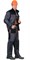 Костюм "СИРИУС-МАНХЕТТЕН" куртка, п/к т.серый с оранж. и черным тк. стрейч пл. 250 г/кв.м - фото 62521