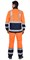 Костюм "СИРИУС-ТЕРМИНАЛ-3" куртка, п/к оранжевый с темно-синим - фото 62667