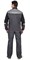 Костюм "СИРИУС-ФАВОРИТ-МЕГА" мужской летний, куртка и полукомбинезон, серый с черным, СОП - фото 62717