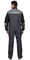 Костюм "СИРИУС-ФАВОРИТ-МЕГА" мужской летний, куртка и брюки, серый с черным, СОП - фото 62721