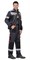 Костюм "СИРИУС-ПОЛИНОМ" куртка, п/к т.серый со св.серым, черным, красным и СОП 50мм - фото 62802