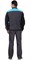 Куртка "СИРИУС-Престиж" кор., т.серая с черным и голубой отделкой - фото 62952
