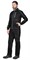 Куртка "СИРИУС-АЛЕКС" летняя мужская черная с голубой отделкой - фото 62956