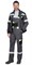 Костюм «СИРИУС-ХОВАРД» куртка, полукомбинезон темно-серый с черным и лимонным кантом СОП 50 мм - фото 62962