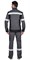 Костюм «СИРИУС-ХОВАРД» куртка, полукомбинезон темно-серый с черным и лимонным кантом СОП 50 мм - фото 62963