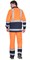 Куртка "Терминал-3-РОСС" оранжевая с темно-синим - фото 63007