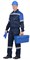 Костюм "СИРИУС-ЛЕГИОНЕР" куртка, п/к т.синий с васильковым СОП 50 мм - фото 63172
