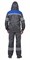 Костюм мужской летний «СИРИУС-ЛИДЕР» куртка и полукомбинезон, т.серый с васильком и молочным, СОП - фото 63245