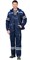 Костюм мужской летний «СИРИУС-ЛИДЕР» куртка и полукомбинезон, т.синий с васильком и молочным, СОП - фото 63250
