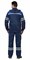 Костюм мужской летний «СИРИУС-ЛИДЕР» куртка и полукомбинезон, т.синий с васильком и молочным, СОП - фото 63254