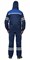 Костюм мужской летний «СИРИУС-ЛИДЕР» куртка и полукомбинезон, т.синий с васильком и молочным, СОП - фото 63256