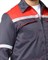 Костюм "СИРИУС-МЕХАНИК" куртка, брюки серый с красным и СОП - фото 63289