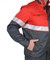 Костюм "СИРИУС-НАВИГАТОР" куртка, п/к серый с красным и СОП - фото 63298