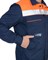 Костюм "СИРИУС-МАСТЕР" летний: куртка, полукомбинезон, темно-синий с оранжевой отделкой - фото 63392