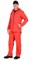 Куртка "СИРИУС-Мельбурн" длинная, красная с черным кантом - фото 63558