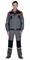 Куртка "СИРИУС-СТАН" ср-серая с черной и красной отделкой - фото 63584