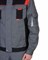Куртка "СИРИУС-СТАН" ср-серая с черной и красной отделкой - фото 63590