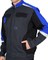 Костюм мужской летний «СИРИУС-ФАВОРИТ-МЕГА» куртка и полукомбинезон, серый с черным васильком, СОП - фото 63932