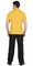 Рубашка-поло желтая короткие рукава с манжетом, пл.180 г/м2 - фото 64649