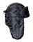 Шапка-ушанка "СИРИУС-ЕВРО" черная (тк. Оксфорд) - фото 64774