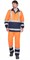 Костюм "Терминал-3-РОСС" куртка, брюки оранжевая с темно-синим - фото 65229