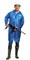 Плащ-дождевик Сириус-Профи на липучке ПВД 45 мкр. пропаянные швы, синий - фото 65275