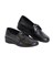 Туфли женские на шнуровке черные иск. кожа - фото 66007