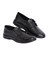 Туфли мужские на шнуровке черные иск. кожа - фото 66017