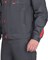 Костюм "СИРИУС-ФАВОРИТ-РОСС" куртка, брюки темно-серый со светло-серым и красным - фото 66961