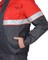 Костюм "СИРИУС-НАВИГАТОР-РОСС" куртка, п/к серый с красным и СОП - фото 67047