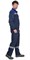 Костюм "СИРИУС-МАСТЕР-РОСС" куртка короткая, брюки темно-синий с васильковым - фото 67053