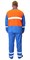 Костюм дорожника: куртка, брюки оранжевый с васильковым и СОП (распродажа) - фото 67427
