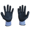 Перчатки рабочие защитные Scaffa Механик NY1350S-NV/BLK нейлон с нитриловым покрытием синий/черный (неполный облив один слой, 13 класс вязки) - фото 67703