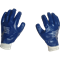 Перчатки рабочие защитные Scaffa NBR1530 хлопковые с нитрильным покрытием синие - фото 67724