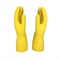 Перчатки КЩС латексные Scaffa Луч К50Щ50 Cem L40 для защиты от химических воздействий желтые - фото 67736