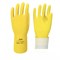 Перчатки КЩС латексные Scaffa Луч К50Щ50 Cem L40 для защиты от химических воздействий желтые - фото 67737