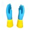 Перчатки КЩС латексные/неопреновые Scaffa Спектр К80Щ50 Cem L/N70 желтые/синие - фото 67749