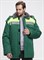 Куртка зимняя Бригада NEW (тк.Смесовая,210), зеленый/лимонный - фото 67954