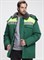 Куртка зимняя Бригада NEW (тк.Смесовая,210), зеленый/лимонный - фото 67957