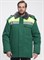 Куртка зимняя Бригада NEW (тк.Смесовая,210), зеленый/лимонный - фото 67958