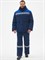 Костюм зимний Легион-К (тк.Смесовая,210) брюки, т.синий/васильковый - фото 68005