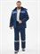 Костюм зимний Легион-К (тк.Смесовая,210) брюки, т.синий/васильковый - фото 68011