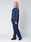 Костюм женский Передовик (тк.Смесовая,210) брюки, т.синий/васильковый - фото 68045